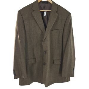 Lauren Ralph Lauren Mens Vtg 90s Y2K Classic Preppy Tweed Sport Coat Blazer 50L